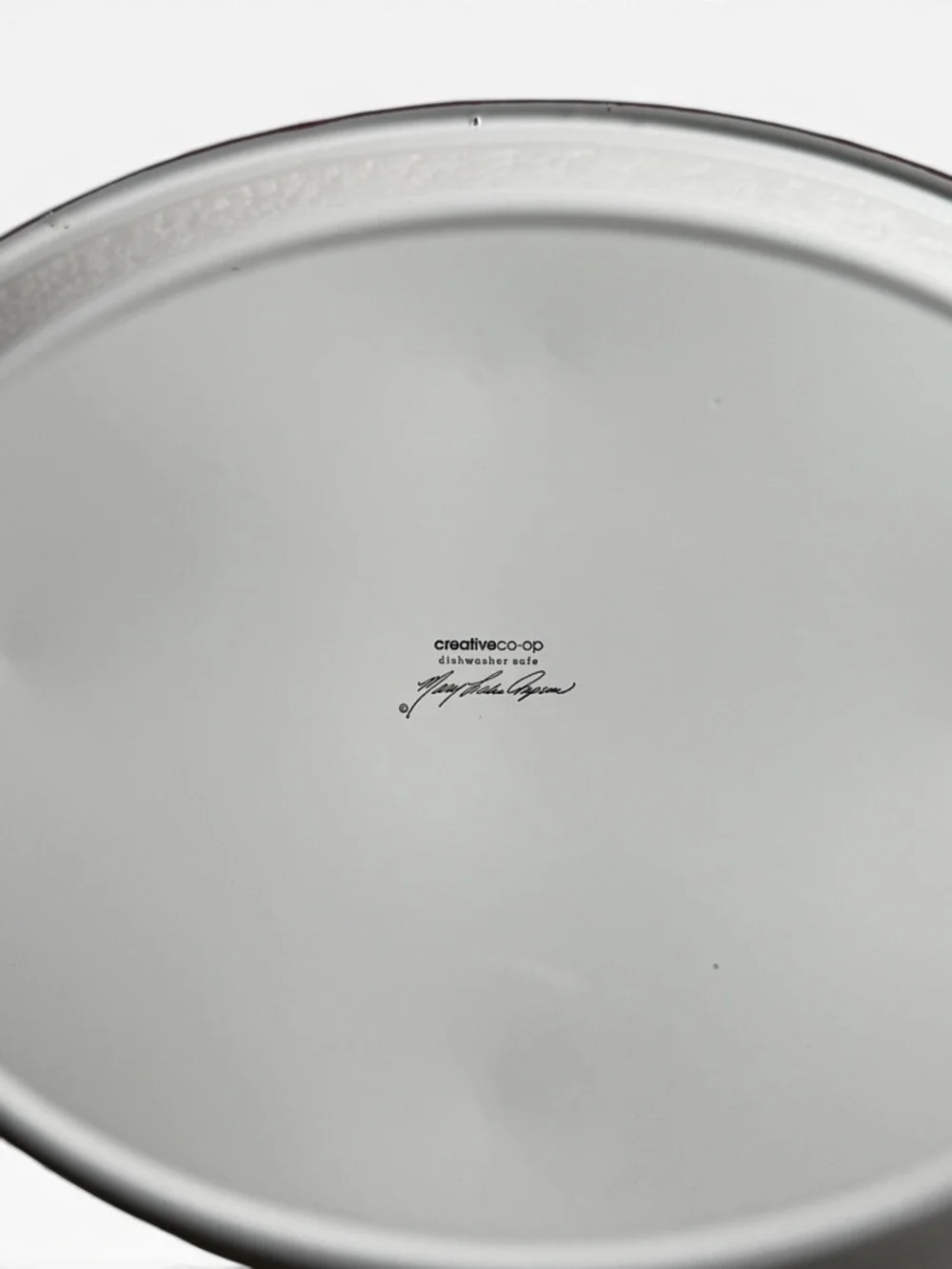 Creative Co-op Cabin Sweet Cabin Enameled Serving Tray with Handles - NWOT